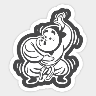 Hyottoko funny Dance. Japanese traditional art and culture Sticker